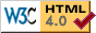 Valid HTML 4 icon